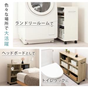 本棚 押入れ収納 カラーボックス キャスター付...の詳細画像4