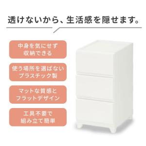 チェスト 壁付き スリム 3段 中が透けない ...の詳細画像2