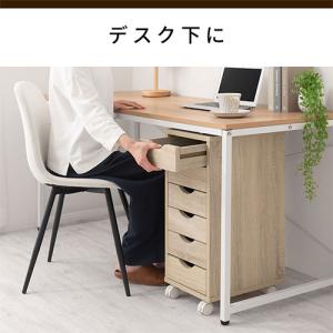 【完成品】 デスク用ワゴン 引き出し サイドチ...の詳細画像3