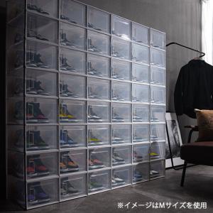 シューズボックス 靴箱 クリア おしゃれ スニ...の詳細画像3
