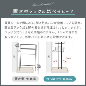 洗濯機 ラック ランドリーラック 突っ張り 棚...の詳細画像5