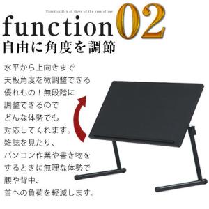 サイドテーブル 昇降式テーブル スリム 折りた...の詳細画像5