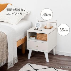 サイドテーブル ベッドサイドテーブル ナイトテ...の詳細画像3