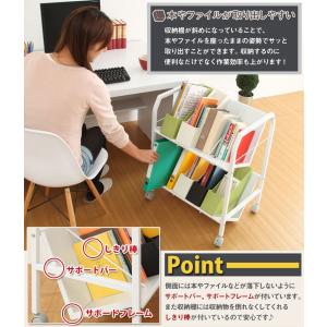 電話台 FAX台 ワゴン ファイルワゴン 2段...の詳細画像4