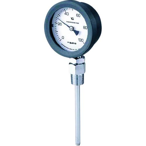 佐藤　バイメタル式温度計　ＢＭ−Ｓ−７５Ｐ　０〜５０℃　５０Ｌ（２０９８−００）