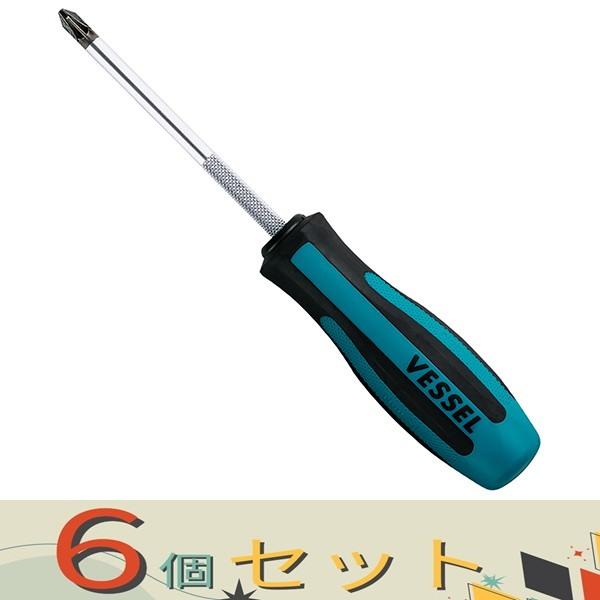 【６個セット】ベッセル メガドラポジドライバー S-903 PZ2X100
