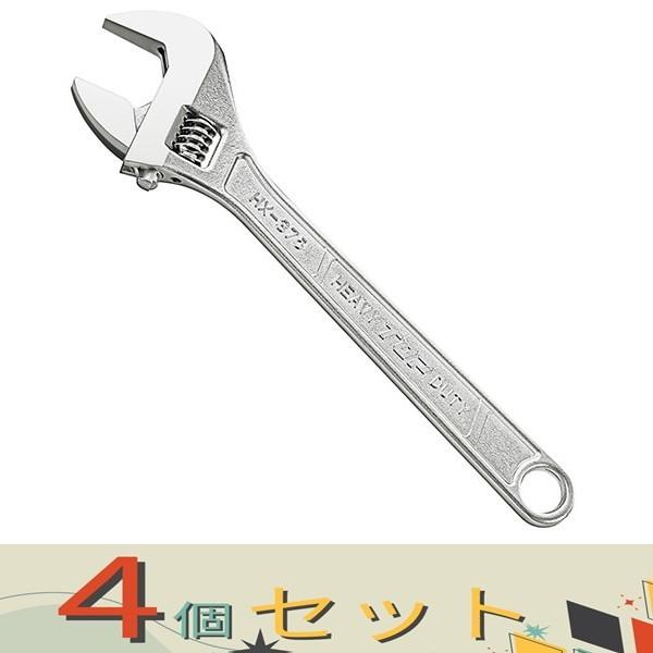 【４個セット】ＴＯＰ モンキレンチ HX-375