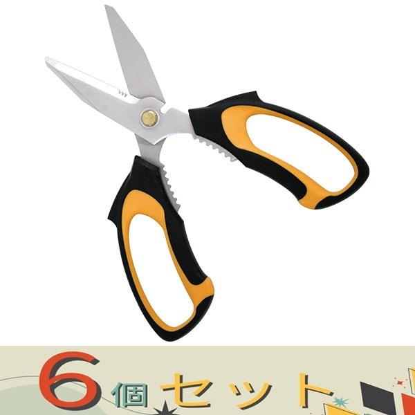 【６個セット】ＳＫ１１ ストロング万能鋏　ポータブル SST-200P