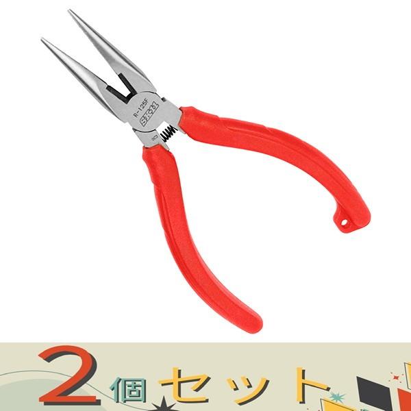 【２個セット】ＳＫ１１ ＦＧラジオペンチ　台紙付 R-125FH バネツキ