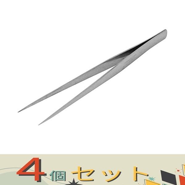 【４個セット】ＳＫ１１ ピンセット　精密用　１５０直 ST-6 サキホソ