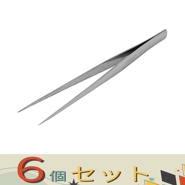 【６個セット】ＳＫ１１ ピンセット　精密用　１５０直 ST-6 サキホソ