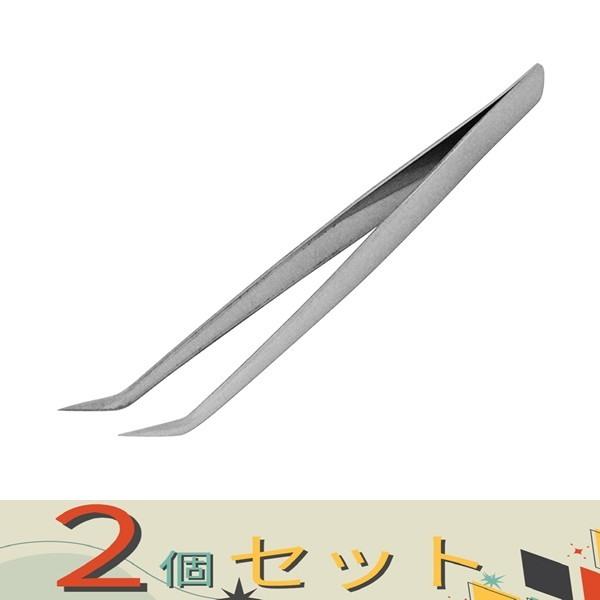 【２個セット】ＳＫ１１ ピンセット　精密用　１５０曲 ST-8 サキホソチョウ