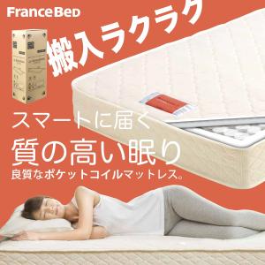 フランスベッド ラ・ドゥーゼム DE-P100 ポケットコイル ベッドマットレス (シングルサイズ)