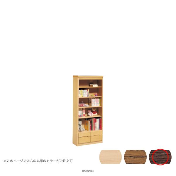 書棚 本棚 カリモク HT2365 [背板付き書棚] (モカブラウン色)