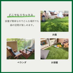 人工芝 人工芝生 除草シート付き 幅1m×長さ...の詳細画像1