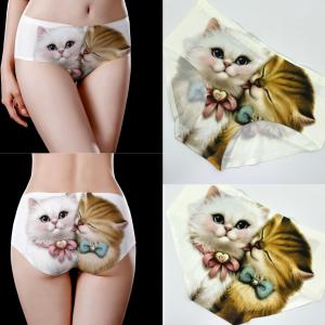 ショーツ パンツ 猫 レディース インナー パンティー 下着 かわいい 通気性 ねこ ネコ キャット おしゃれ