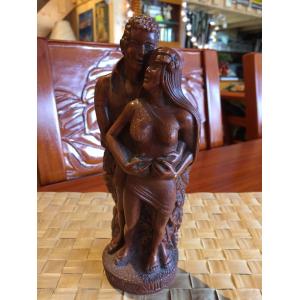 ハワイ雑貨　ハワイアンアンティーク　男女人形　ハパウッド　HapaWood｜kahinetshop