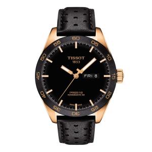 Tissot PRS516 GTS PW80 RG SS BK LTH IND, Black