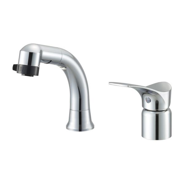 サンエイ シングルスプレー 洗面混合栓 寒冷地用 ファインバブル付 K37110E6JK お取り寄せ