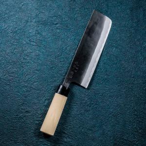 在庫あり こてら別打 安来鋼青紙割込 鍛造包丁 菜切包丁 165mm ヒバ柄