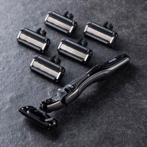 AUGER カミソリ 剃刀 T字 コンボパック ホルダー 替刃6個付貝印 父の日