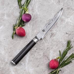 ステーキナイフ 120mm 濃州正宗作 関の刃物 ダマスカス 69層 両刃 日本 ステーキナイフ 12cm (120mm) 濃州正宗作 関の刃物 ダマスカス鋼 69層