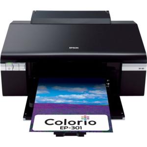 EPSON Colorio インクジェットプリンタ 6色染料インク EP-301