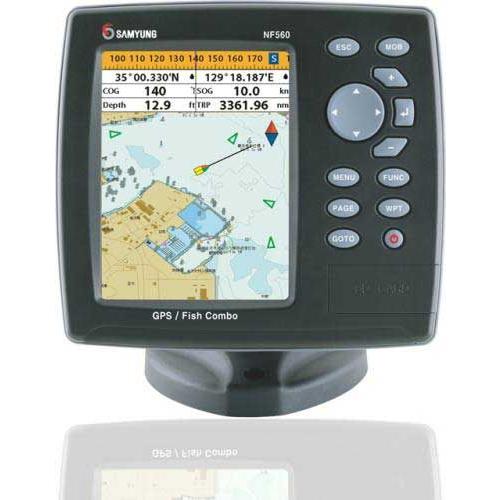 サムヨン　NF560　GPSプロッター魚探　トランサム用振動子付き
