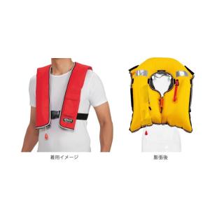 桜マーク付きライフジャケット 手動膨張式ライフ...の詳細画像3