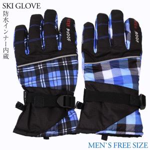 保温 Thinsulate スキー手袋 メンズ 五本指 防寒 スキーグローブ