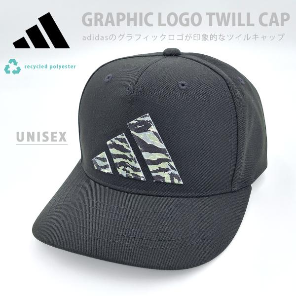 adidas アディダス グラフィックロゴ 帽子 リサイクルポリエステル キャップ レディース メン...