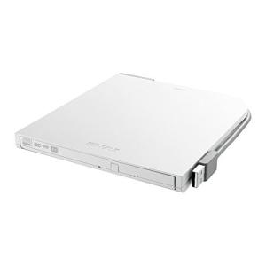 Buffalo (バッファロー) DVSM-PT58U2V-WH USB2.0用ポータブルDVDドライブ スリムタイプ Windows/Mac両対応 ホワイト