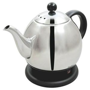 dretec (ドリテック) PO-130BK ステンレスケトル 1.0L ブラック おしゃれなステンレス構造