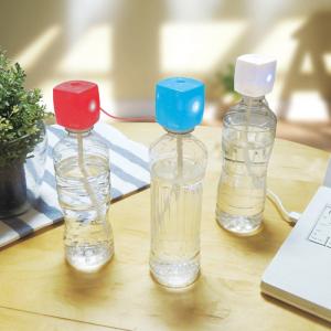 加湿器 ペットボトル 卓上 ペットボトル加湿器 オフィス デ...