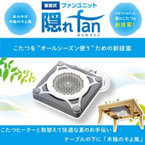 あすつく テレビで紹介されました！こたつ送風ユニット 隠れfan サーキュレーター 送風機 メトロ電気工業 FU-1201 K