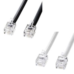 TEL-N1-1BKN2 モジュラーケーブル サンワサプライ 1m 黒・1m