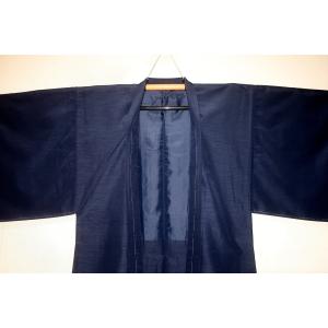 拾10400RM 化繊紗絽 男十徳羽織 裄72丈73К筒袖型の羽織 黒無地 新品