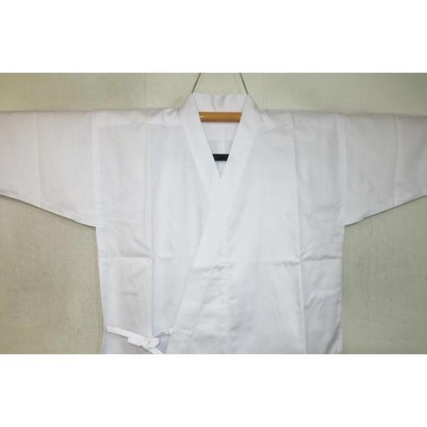 【夏用弓道・道衣（道着・胴着）女性用】ＳＳ〜Ｌの４サイズ 風通しサマーポリエステル 夏用 Κ 白無地...