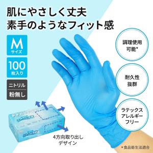 [ポイント10倍] ゴム手袋 衛生用 ニトリル...の詳細画像1