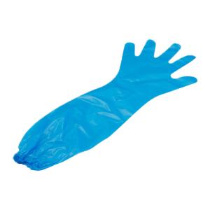 N360 ポリ手袋ロング BLUE 30入｜業務用食品容器・包材のカイコム