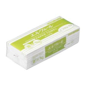 【在庫限り セール品】ペーパータオル 42入 エルヴェール エコセレクト 小判 200枚 シングル ...