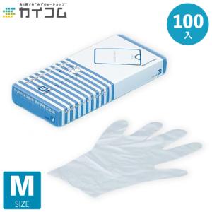 ポリ手袋 CLEAR N300   M   サイズ    M   入数   100
