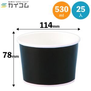 16オンス アイス&スープカップ (ブラック)（PLAラミ）