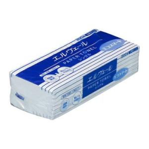 【在庫限り セール品】ペーパータオル 1入 エルヴェール エコスマート 小判 200枚 シングル 大...