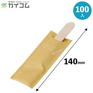ウッドフォーク140ハカマ(クラフト) 100入