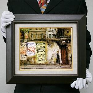 世界の名画 佐伯 祐三 パリの教会 ジクレーキャンバス複製画