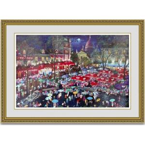 インテリアアート販売 ダリ リンカーン地中海を見つめるガラ 額縁付き