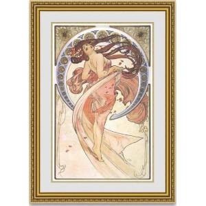 絵購入 ミュシャ 薔薇 ローズ 額縁付き : 絵画販売のアートギャラリー