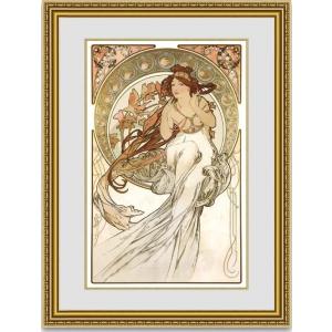 絵画販売 ミュシャ 百合 額縁付き : 絵画販売のアートギャラリー