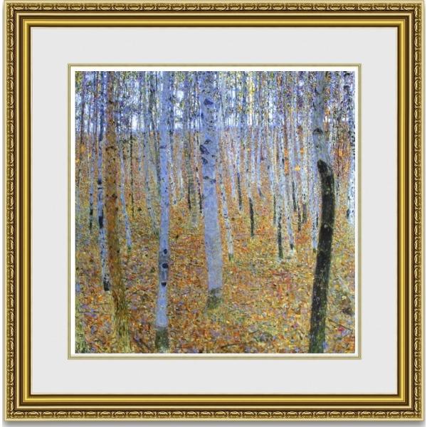 絵画販売  クリムト ブナの森  額縁付き